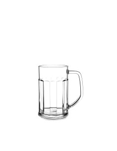 Chope à bière transparente...