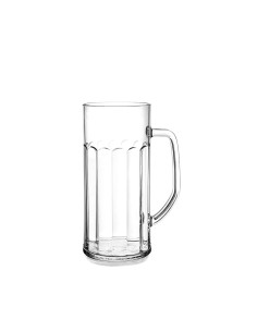 Chope à bière transparente...