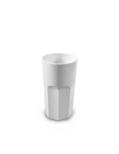 Verre rétro blanc 33cl
